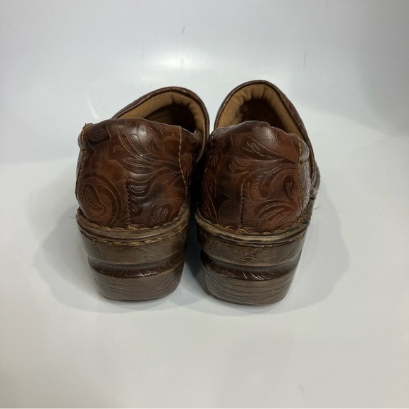 B.o.c. Concept Peggy clogs brown embossed leather size 9 - Picture 4 of 7